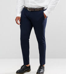 Темно-синие брюки скинни ASOS DESIGN Plus - Темно-синий 1098377