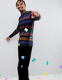 Джемпер с разноцветными полосками и люрексом ASOS - Мульти ASOS DESIGN 1183672