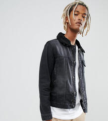 Черная выбеленная джинсовая куртка с отделкой искусственным мехом Broo Brooklyn Supply Co. 1094380