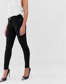 Черные укороченные джинсы скинни с классической талией ASOS DESIGN Lis 1137966