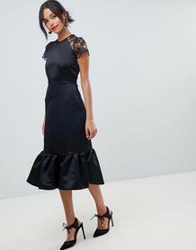 Декорированное платье-футляр Closet London Premium - Черный 1190297
