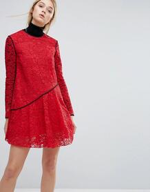 Кружевное платье Sportmax Code Bosforo - Красный 1091835
