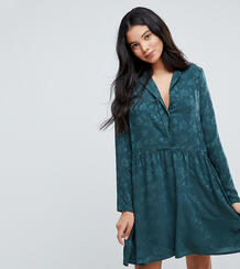 Атласное платье-рубашка Vero Moda Tall - Зеленый 1173027