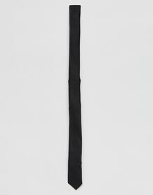 Черный узкий галстук ASOS DESIGN - Черный 1143189