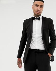 Черный супероблегающий пиджак-смокинг ASOS DESIGN - Черный 1098367