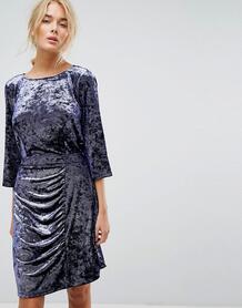 Платье из мятого бархата Gestuz - Фиолетовый 1182398