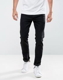Черные узкие джинсы из эластичного денима Solid - Черный 1054713
