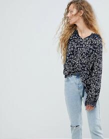Блузка с цветочным принтом Pepe Jeans - Синий 1165136
