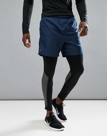 Темно-синие спортивные шорты New Look - Темно-синий 1199591