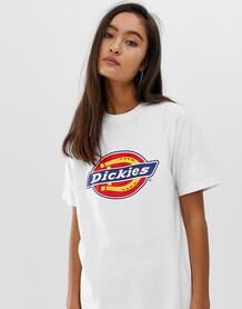 Футболка бойфренда с логотипом Dickies - Белый 1051697