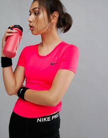 Розовая футболка с короткими рукавами Nike Pro Training - Розовый Nike Training 1084237