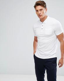 Белая эластичная футболка-поло Burton Menswear - Белый 1170123