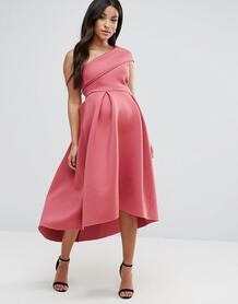 Приталенное платье миди на одно плечо с асимметричным краем ASOS Mater Asos Maternity 1115626