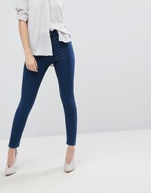 Выбеленные облегающие джинсы с завышенной талией ASOS RIDLEY - Синий ASOS DESIGN 1049324
