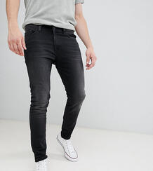 Выбеленные черные джинсы скинни Only & Sons - Бежевый 1112426