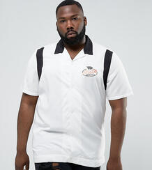 Рубашка классического кроя из вискозы с вышивкой ASOS PLUS - Белый ASOS DESIGN 1062949