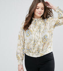 Блузка с цветочным принтом в винтажном стиле ASOS CURVE - Мульти 1066292