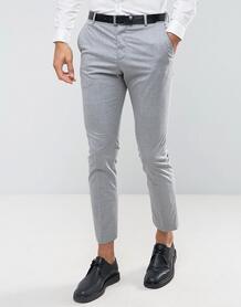 Эластичные облегающие брюки Selected Homme - Серый 1042443