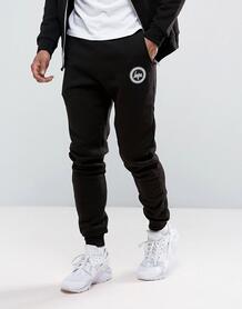 Зауженные спортивные брюки с логотипом Hype - Черный 657839