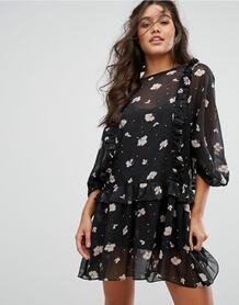 Платье мини с цветочным принтом Stevie May Whistlers - Мульти 1085704