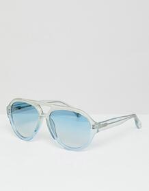 Блестящие солнцезащитные очки с прямой планкой сверху Markus Lupfer 1009445