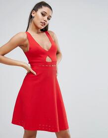 Ажурное платье с открытой спиной Kendall + Kylie - Красный Kendall & Kylie 1103550