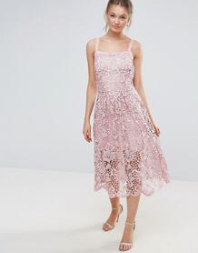 Кружевное платье с волнистым краем Bodyfrock - Розовый Body Frock 1022011