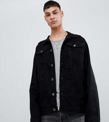 Черная джинсовая куртка в стиле oversize Reclaimed Vintage Inspired 1031751