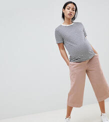 Широкие выбеленные брюки ASOS Maternity - Розовый 969214