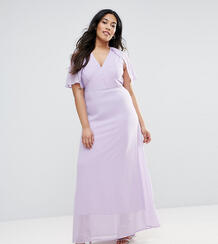 Платье макси с накидкой на спине Club L Plus - Фиолетовый 1015177