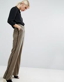 Бархатные пижамные брюки ASOS - Бежевый ASOS DESIGN 894180