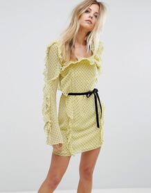 Платье мини Millie Mackintosh Milton - Желтый 1109234