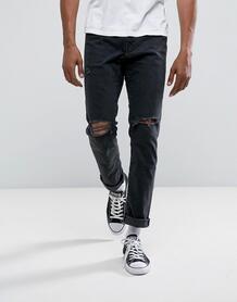 Черные узкие джинсы Abercrombie & Fitch - Черный Abercrombie& Fitch 1124363