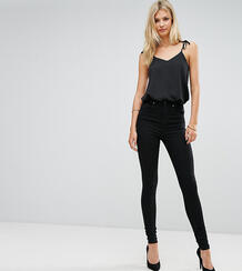 Черные джинсы с завышенной талией ASOS DESIGN Tall - Черный Asos Tall 1080013