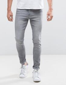Серые супероблегающие джинсы Lee Malone - Серый 1040792