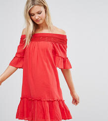 Платье со спущенными плечами Vero Moda Tall - Красный 1128664