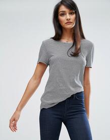 Мягкая футболка в полоску в стиле ретро M.i.h Jeans - Синий MIH Jeans 1070892