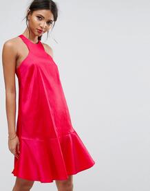 Расклешенное платье Y.A.S Studio - Розовый 1095556