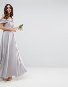 Мягкое платье для выпускного макси ASOS DESIGN Bridesmaid - Мульти 1041286