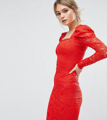 Кружевное платье миди TFNC - Красный 1084424