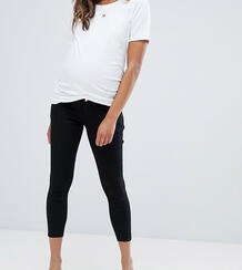 Черные джинсы скинни со вставкой для живота ASOS DESIGN Maternity Peti Asos Maternity 1014828