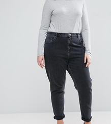 Черные джинсы в винтажном стиле узкого кроя с завышенной талией ASOS D Asos Curve 1016904