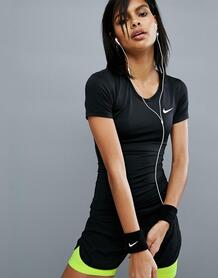 Черная футболка с короткими рукавами Nike Pro Training - Черный Nike Training 972408