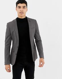 Серый супероблегающий пиджак ASOS - Мульти ASOS DESIGN 213661