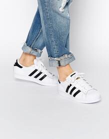 Бело-черные кроссовки adidas Originals Superstar - Белый 552498