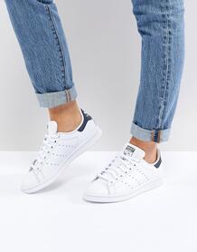 Бело-синие кроссовки adidas Originals Stan Smith - Белый 869830