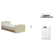 Подростковая кровать Олимпия + матрас Gradito 160х80 + комплект Time to Sleep В лесу Кубаньлесстрой 728006