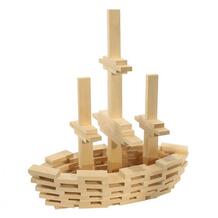 Деревянная игрушка Строительный набор Кусочки-брусочки 400 элементов Пелси 244537