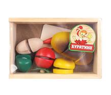 Деревянная игрушка овощи на липучке Буратино 921223