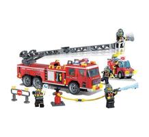 Конструктор Пожарная машина с фигурками и аксессуарами (607 деталей) Enlighten Brick 917209